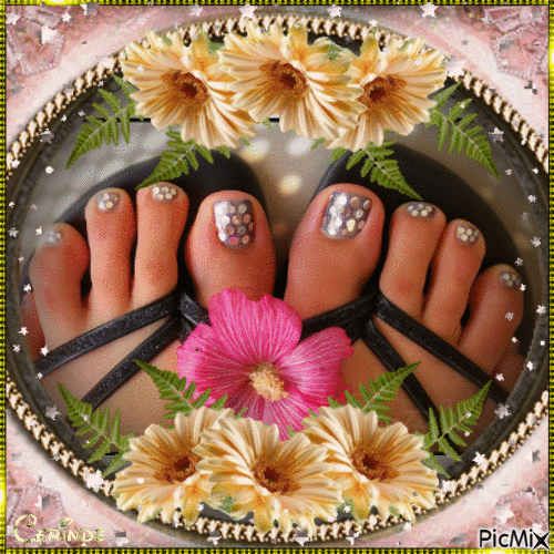 Les ongles des pieds - Darmowy animowany GIF