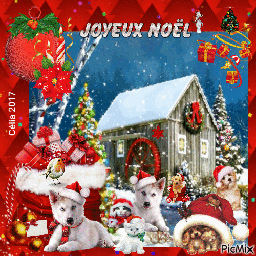 Concours - "Le Noël de nos Amis" - Бесплатный анимированный гифка
