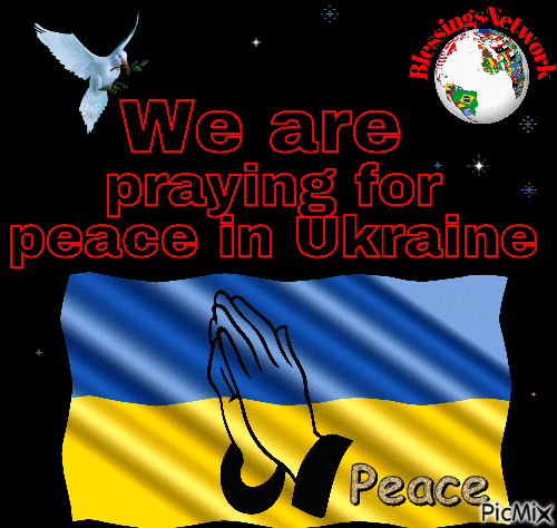 #Peace #Ukraine #BlessingsNetwork - Gratis animeret GIF