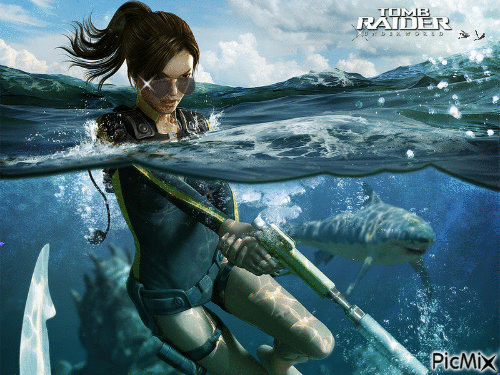 Lara Croft Underworld - GIF animé gratuit