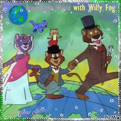 Around the World with Willy Fog - Nemokamas animacinis gif