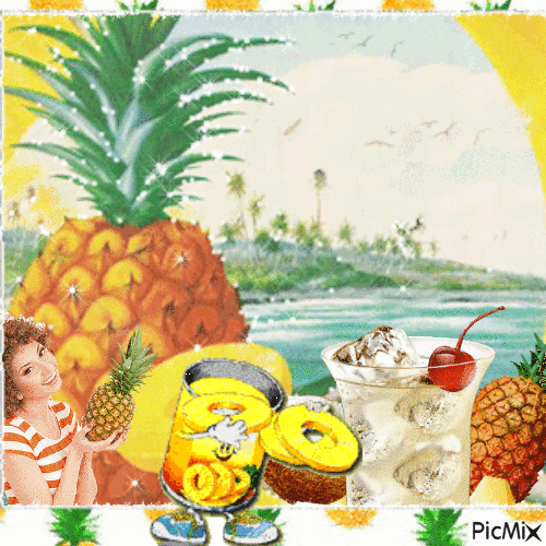 Ananas - Nemokamas animacinis gif