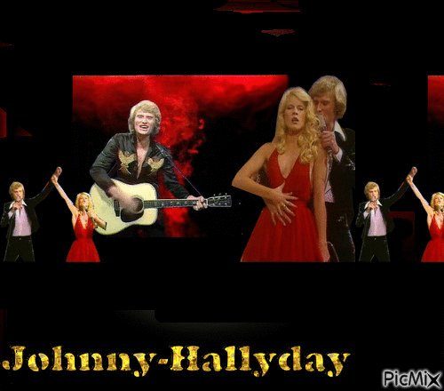 JOHNNY HALLYDAY - Ilmainen animoitu GIF
