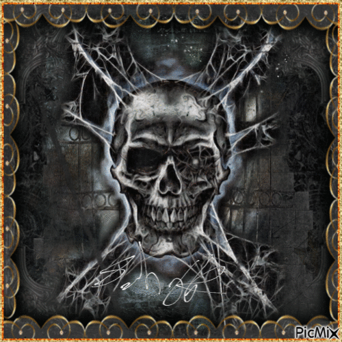 Gothic Skull - Free animated GIF