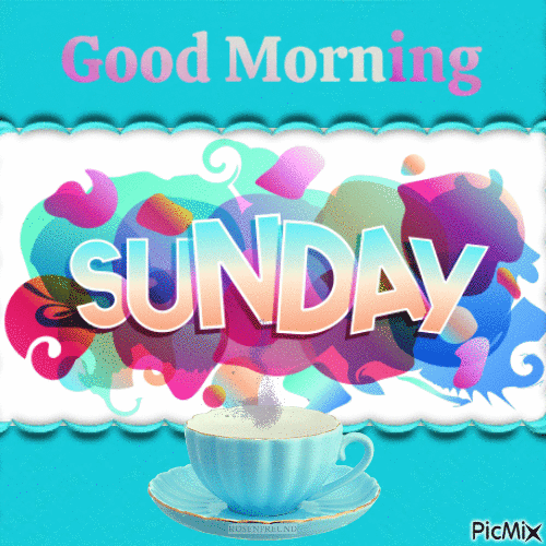 Sunday Good Morning - Ingyenes animált GIF