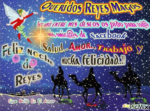 Reyes magos - Бесплатный анимированный гифка