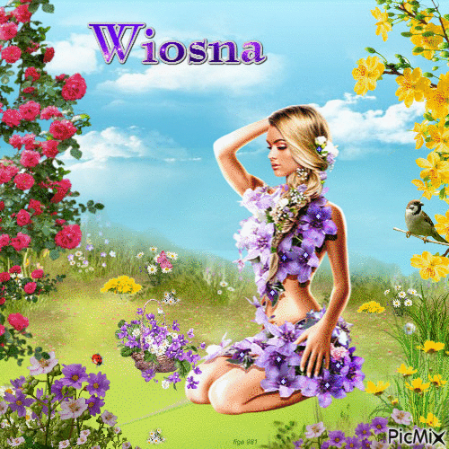 Wiosna 3 - Бесплатный анимированный гифка