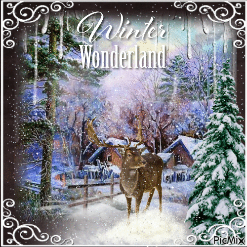 Winter wonderland - GIF animate gratis