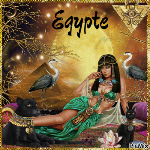 fantasy art Egypte - GIF animado grátis