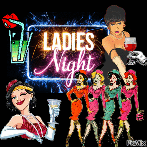 LADIES NIGHT - GIF animado grátis
