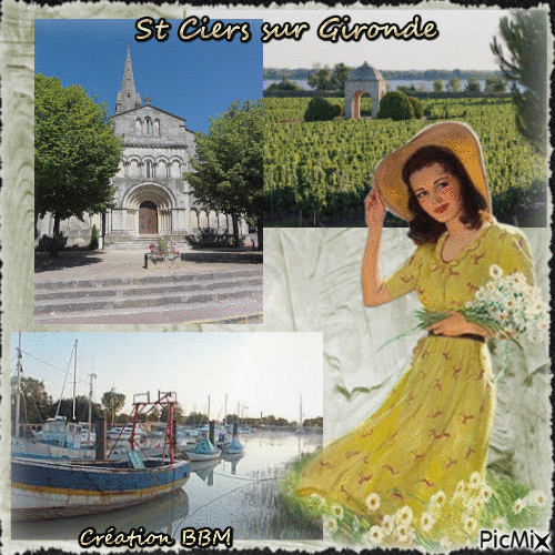 St Ciers sur Gironde par BBM - Ingyenes animált GIF