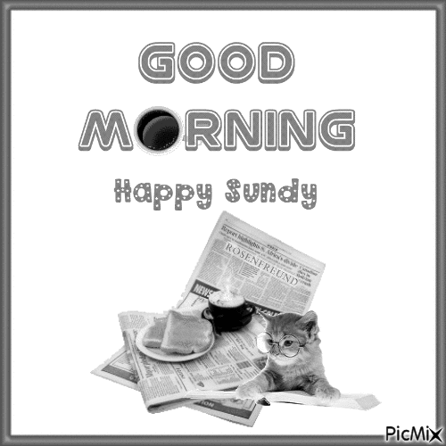 Good Morning---Happy Sunday - Безплатен анимиран GIF