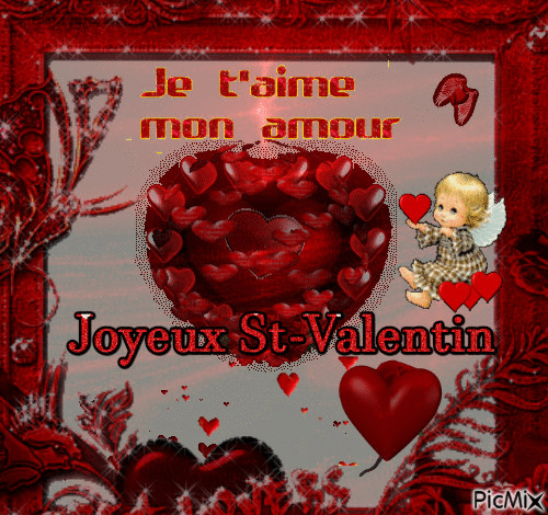 St-Valentin - Бесплатный анимированный гифка