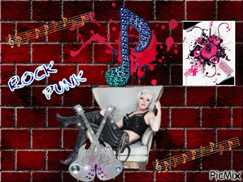 rock punk - GIF animé gratuit