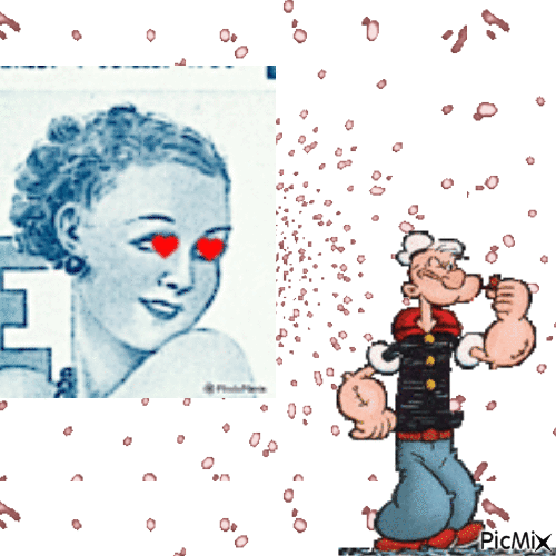 un amour de Popeye - Ilmainen animoitu GIF