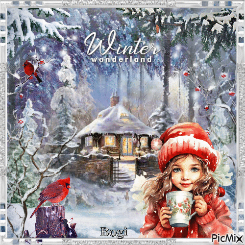 Happy winter time for my friends... - 免费动画 GIF