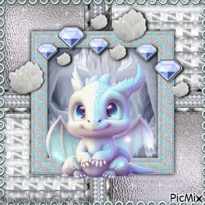 []♠[]Little White Dragon[]♠[] - GIF animé gratuit