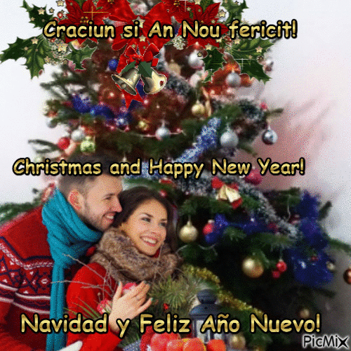 Christmas and Happy New Year! - Gratis animeret GIF