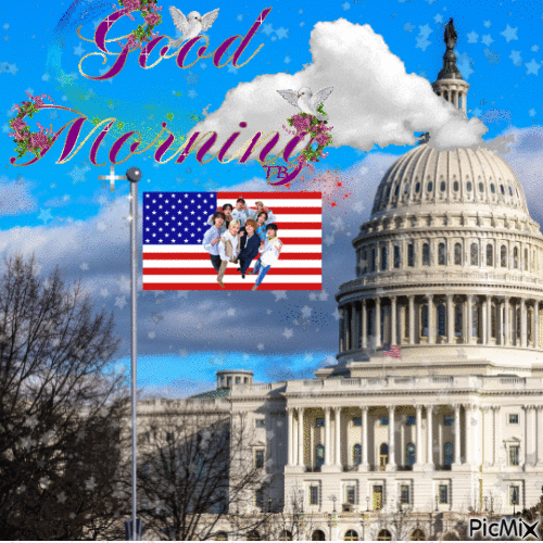 good morning USA - Gratis geanimeerde GIF