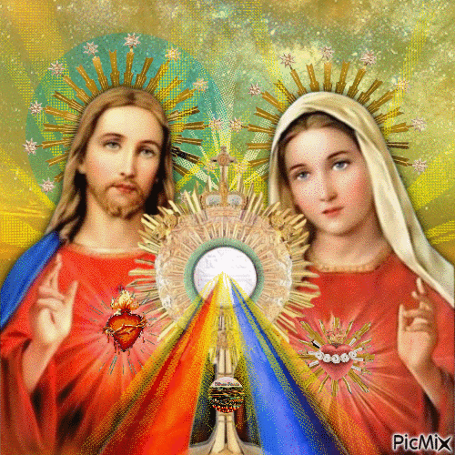 Sacratissimi Cuori di Gesù e Maria - Free animated GIF