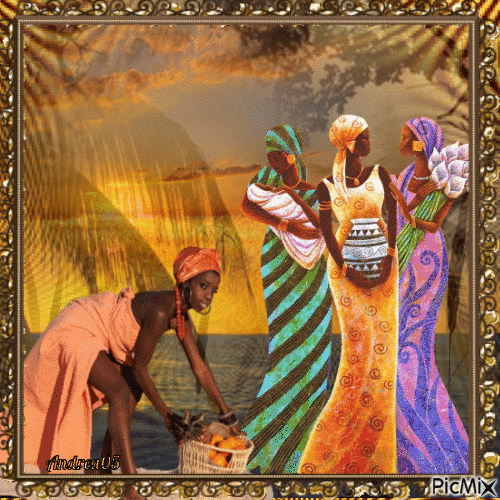 African women... - 無料のアニメーション GIF