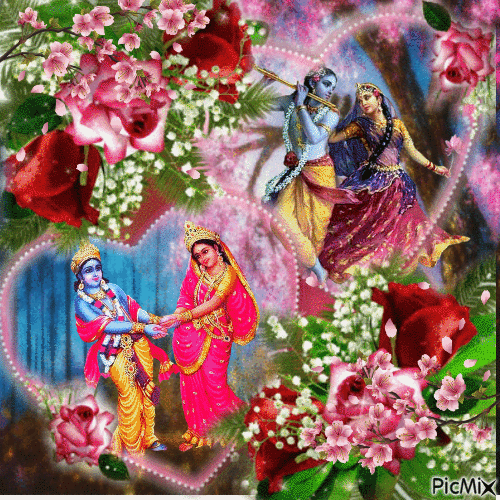 Radha Krishna Valentine - Gratis geanimeerde GIF