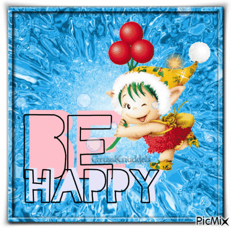 Be Happy - GIF animado grátis