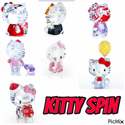 kitty spin 💖 - 無料のアニメーション GIF