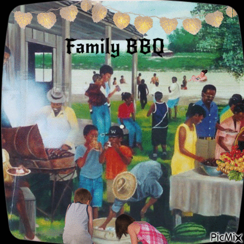 FAMILY BBQ - Free animated GIF