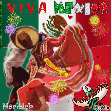 ¡VIVA MÉXICO!*SEP/2023*MARIELCB - Nemokamas animacinis gif