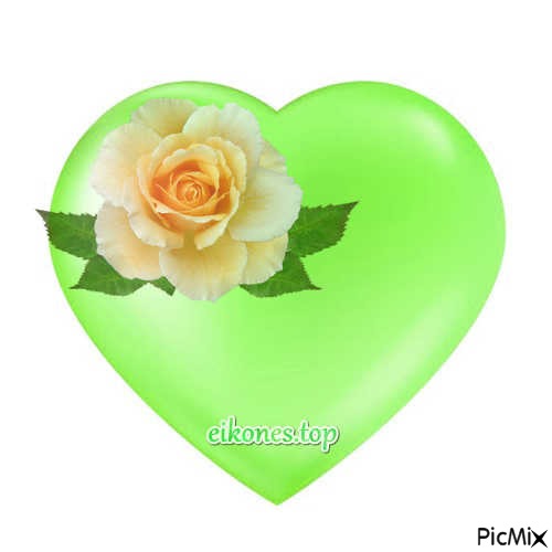 heart and rose - ingyenes png