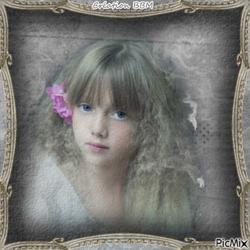 Portrait fillette par BBM - PNG gratuit