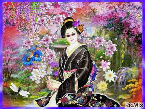 geisha - Gratis geanimeerde GIF