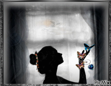 Mariposa azul. - Ücretsiz animasyonlu GIF