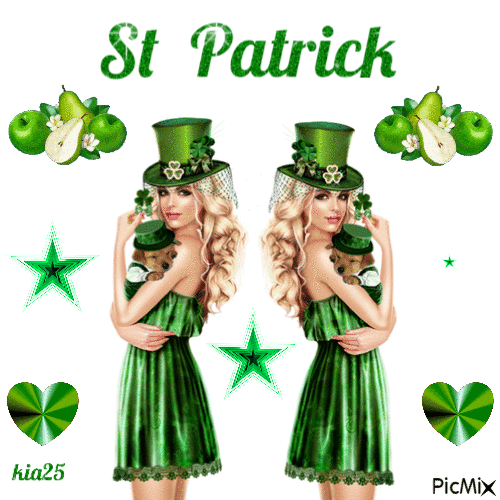 St Patrick - Animovaný GIF zadarmo