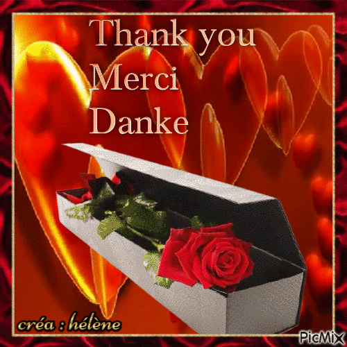 Thank you / Merci / Danke - Δωρεάν κινούμενο GIF