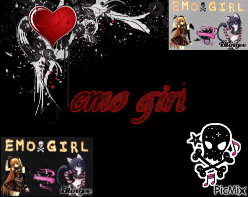 emo girl - Free animated GIF