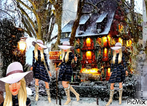 Moi et L'hiver - Δωρεάν κινούμενο GIF