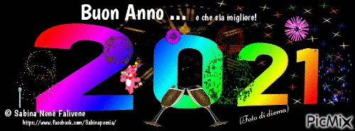 Buon Anno 2021 (4) - Bezmaksas animēts GIF