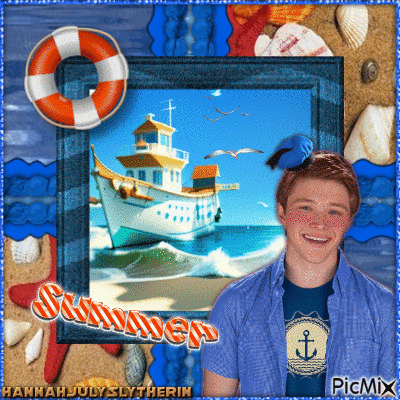 ♦Sterling Knight at the Beach in Summertime♦ - Бесплатни анимирани ГИФ