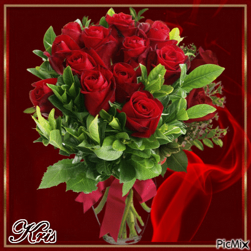 roses rouges - Gratis geanimeerde GIF