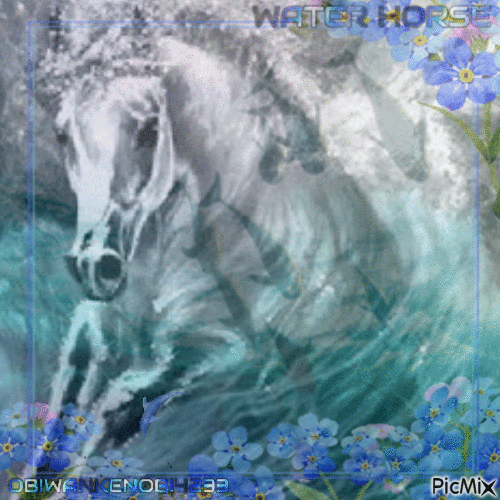 Water Horse - GIF animé gratuit