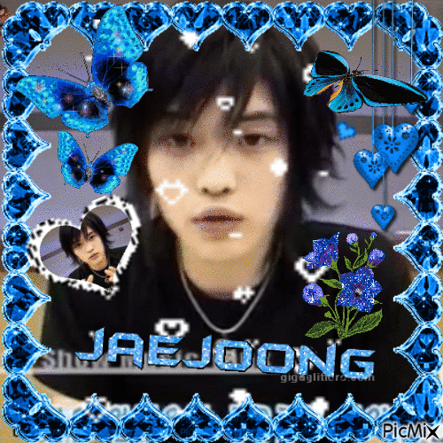 jaejoong blue 1 - Бесплатный анимированный гифка