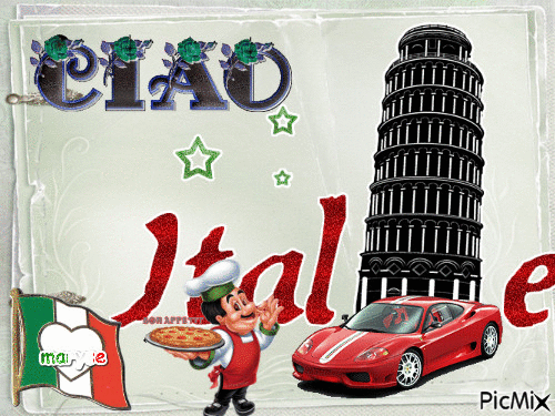 ITALIE - Animovaný GIF zadarmo