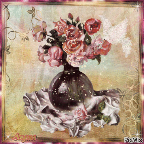Bouquet de fleurs - Δωρεάν κινούμενο GIF