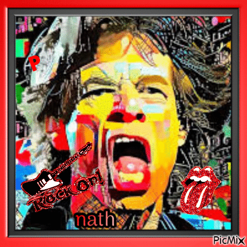 Mick Jagger,concours - GIF animado grátis