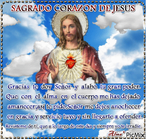 SAGRADO CORAZON DE JESUS - Animovaný GIF zadarmo