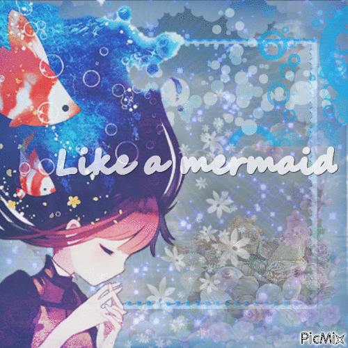 Like a mermaid - Animovaný GIF zadarmo