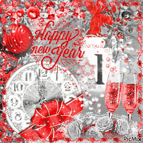 Happy New Year ! - Безплатен анимиран GIF