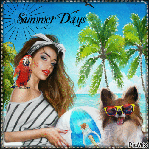 Summer days ☀️ - Бесплатный анимированный гифка